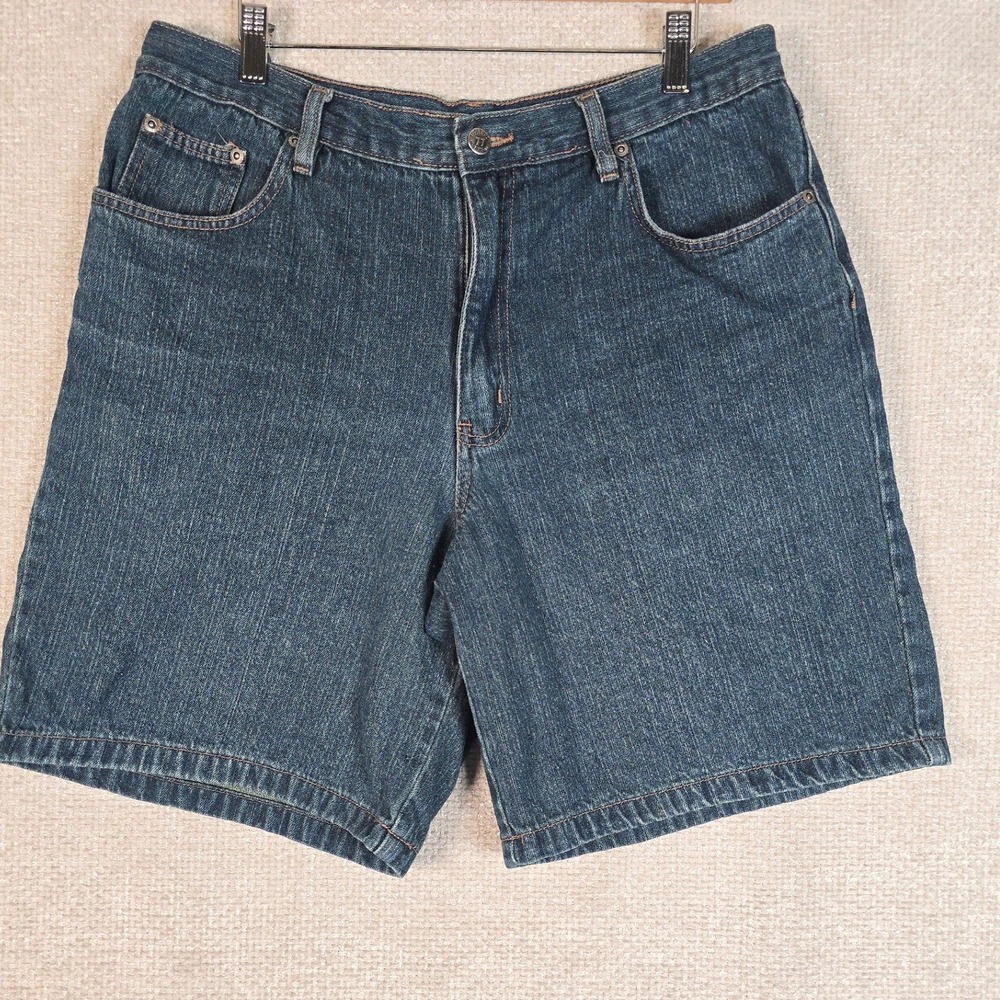 Vintage Bugle Boy Denim Shorts Mens 34 Blue Jean Dad Core 90s Y2K Relaxed